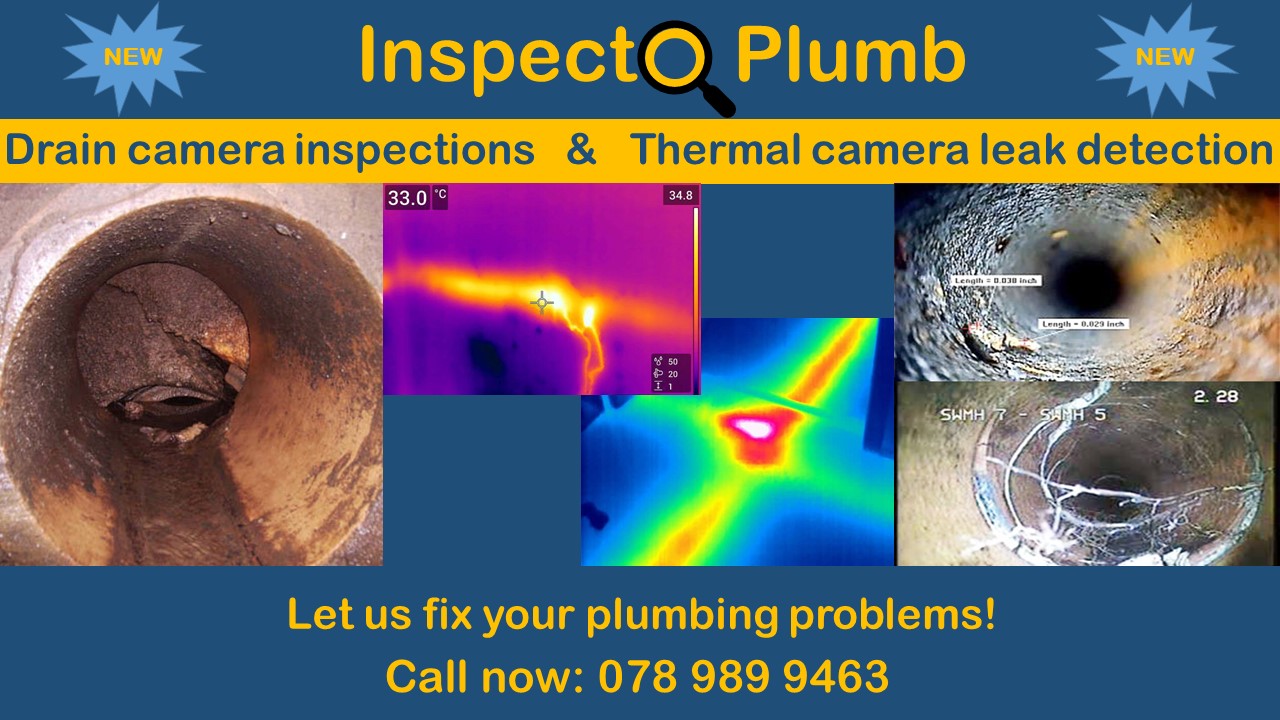 Drain camera inspections, thermal leak detection and all plumbing